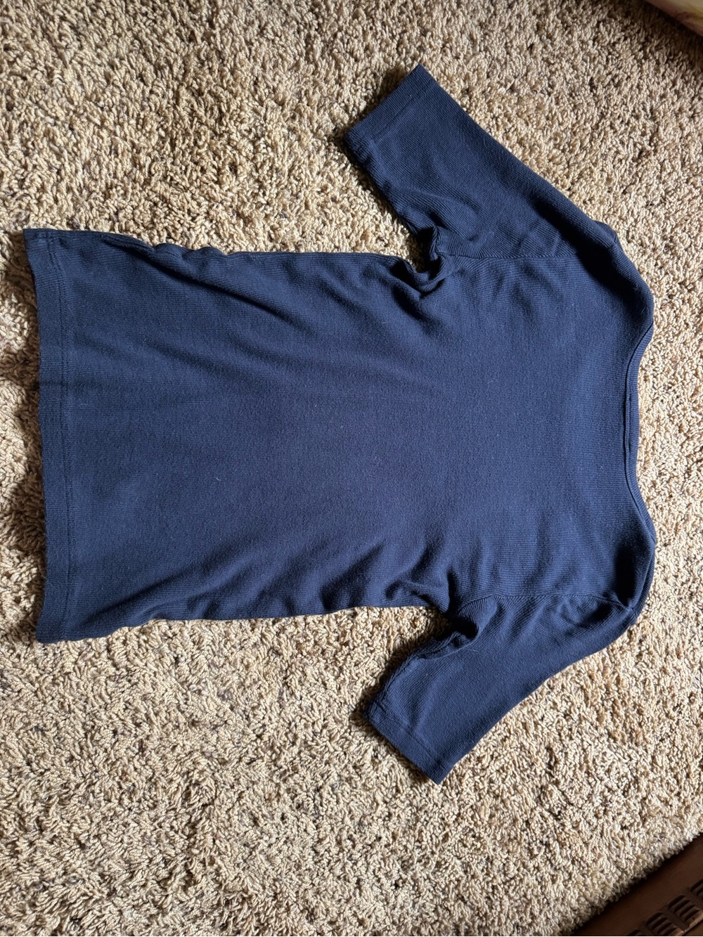 AYR Navy Stretchy Soft Comfortable Tee Size XS - Picture 3 of 7
